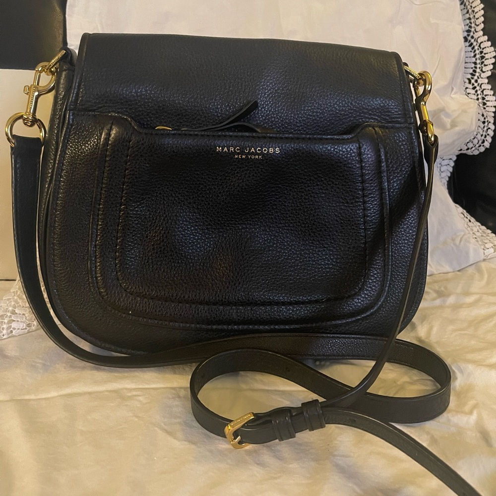 Black leather Empire City Marc Jacobs bag